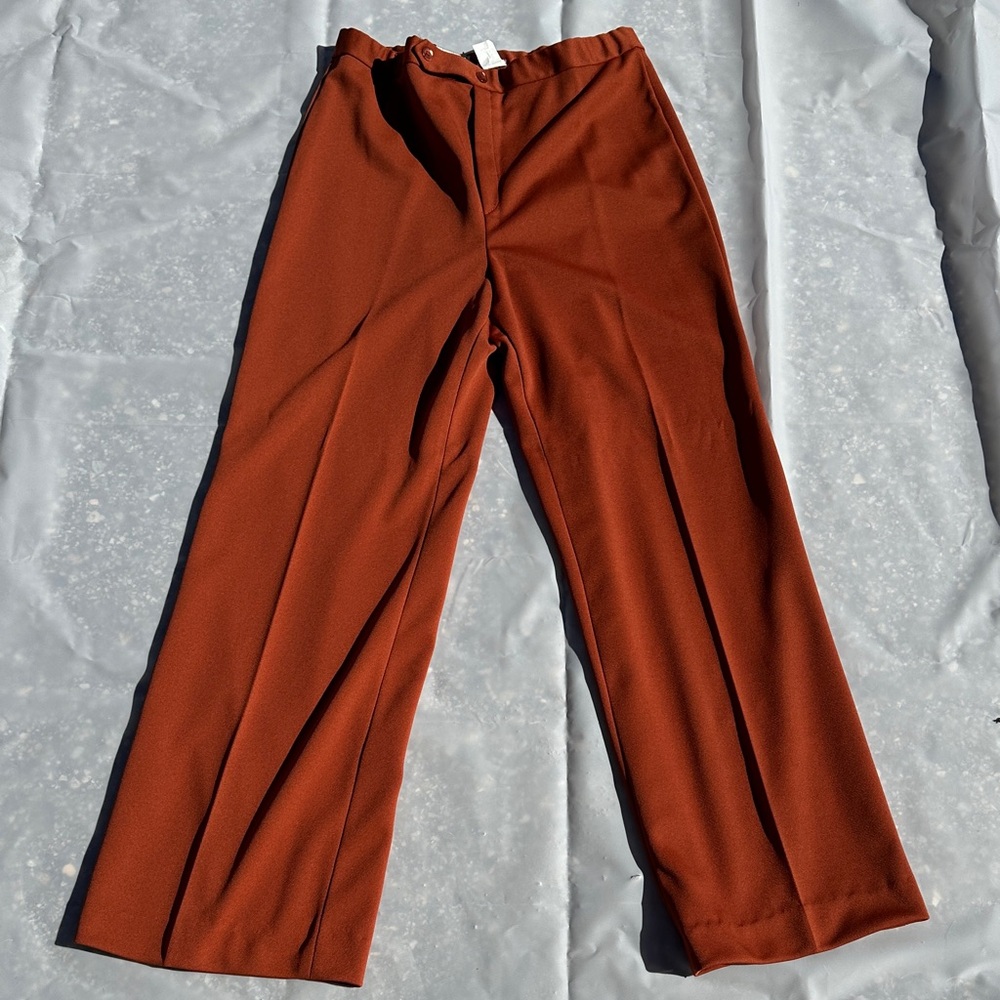 GUC vintage Rust Orange Wide-Leg Trousers